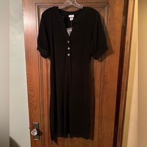 NWT Women’s Jaclyn Smith Black Belt Midi Dress